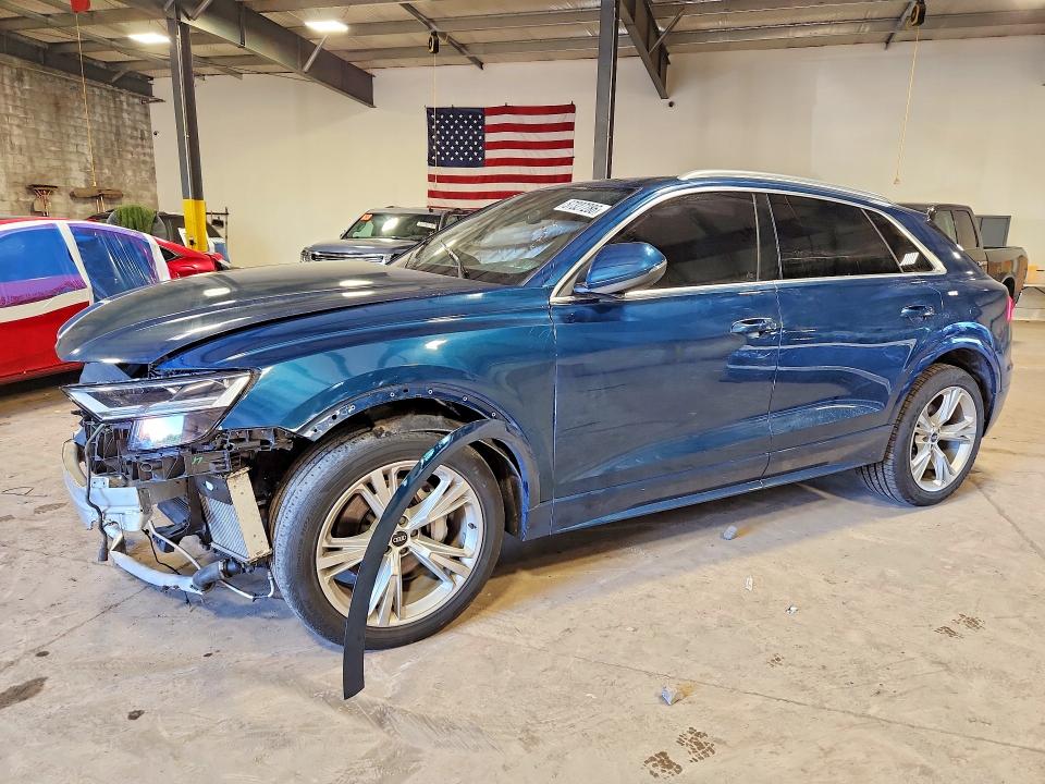 2021 Audi Q8 VIN WA1BVAF19MD007439 — COPART salvage auction photo