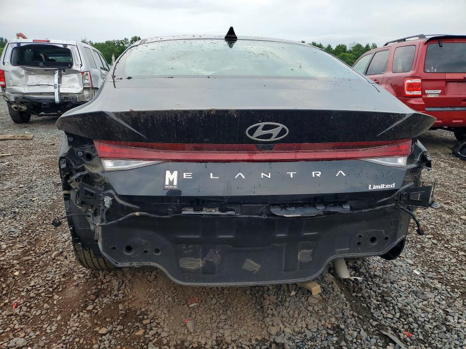 2024 Hyundai Elantra VIN KMHLP4DGXRU801012 COPART salvage auction — REAR END, Ma - Cert Of Title-Salvage, sold $8,100 on 2026-07-29 (photo 6)