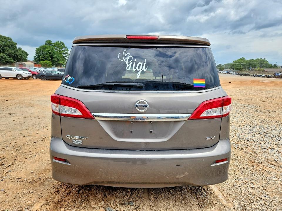 2015 Nissan Quest VIN JN8AE2KP3F9126969 COPART salvage auction — FRONT END, Tn - Certificate Of Title, sold $725 on 2026-07-08 (photo 6)