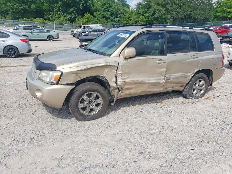 2005 Toyota Highlander VIN JTEEP21A150107565 COPART salvage auction — ALL OVER, Tn - Salvage Certificate, sold $600 on 2026-07-30 (photo 1)