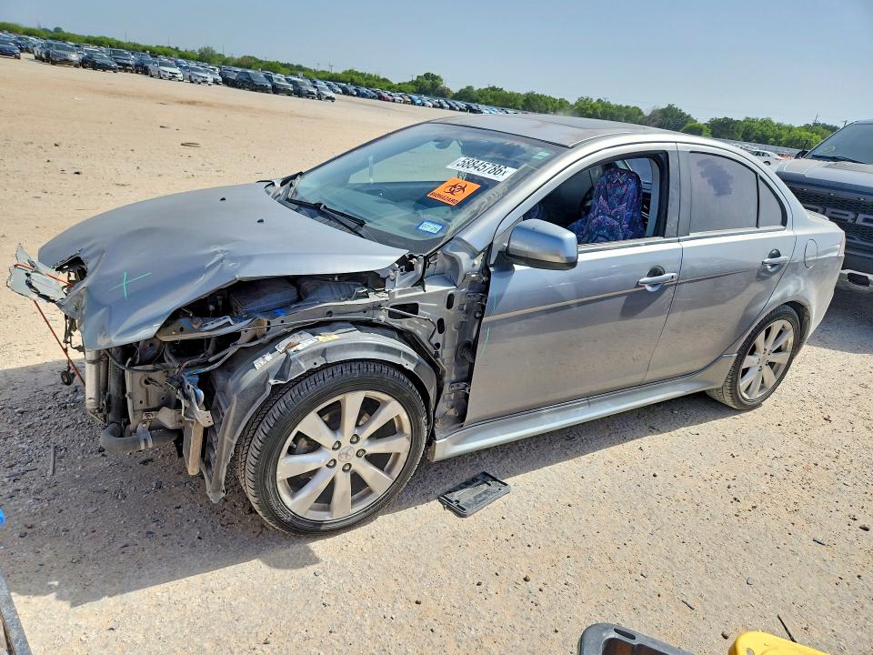 2014 Mitsubishi Lancer VIN JA32U8FW0EU002286 COPART salvage auction — FRONT END, Tx - Salvage Vehicle Title, sold $600 on 2026-07-09 (photo 1)