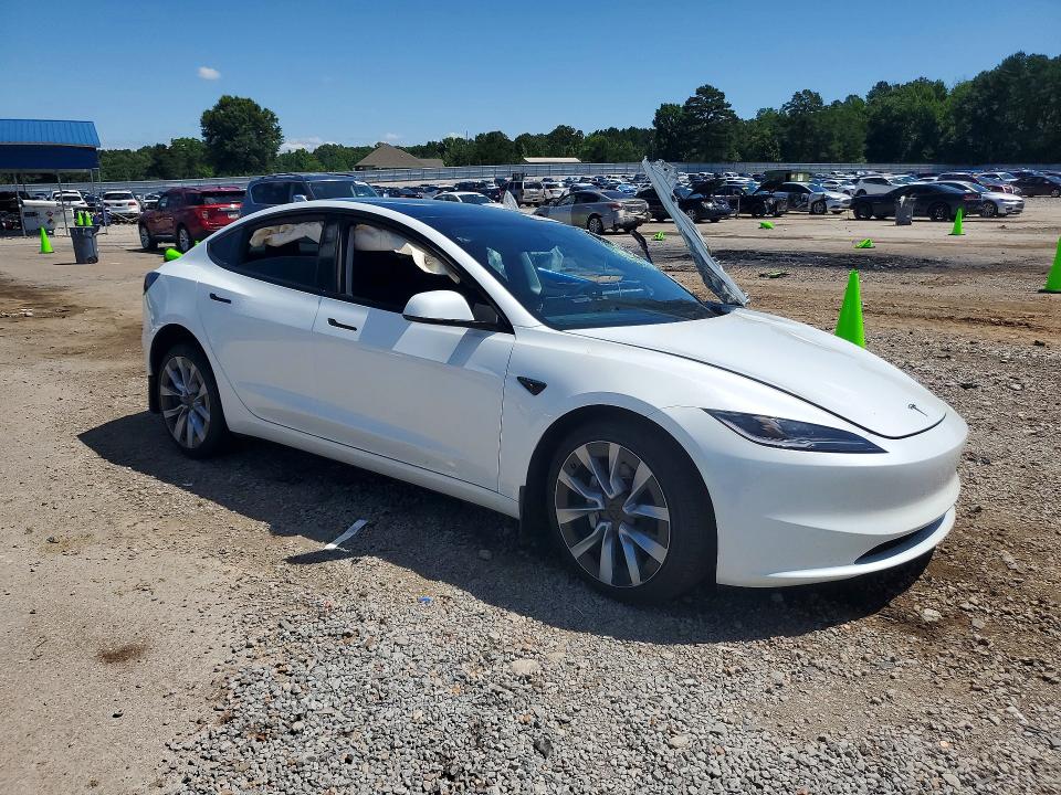 2026 Tesla Model 3 VIN 5YJ3E1EA6TF118193 COPART salvage auction — ROLLOVER, Ms - Cert Of Title-Salvaged, sold $7,800 on 2026-07-10 (photo 4)