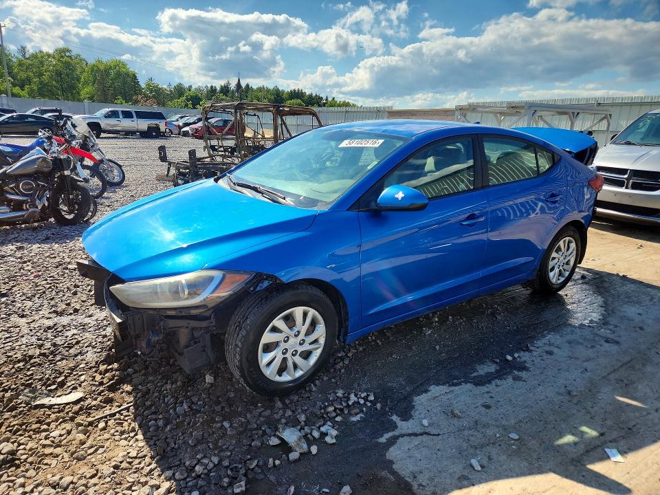 2017 Hyundai VIN KMHD74LF3HU082875 COPART salvage auction — REAR END, Salvage Title, sold $800 on 2026-07-20 (photo 1)