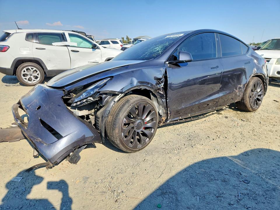 2024 Tesla Model y VIN 7SAYGDEF6RF022203 COPART salvage auction — ALL OVER, CA - SALVAGE CERTIFICATE, sold $500 on 2026-07-28 (photo 1)