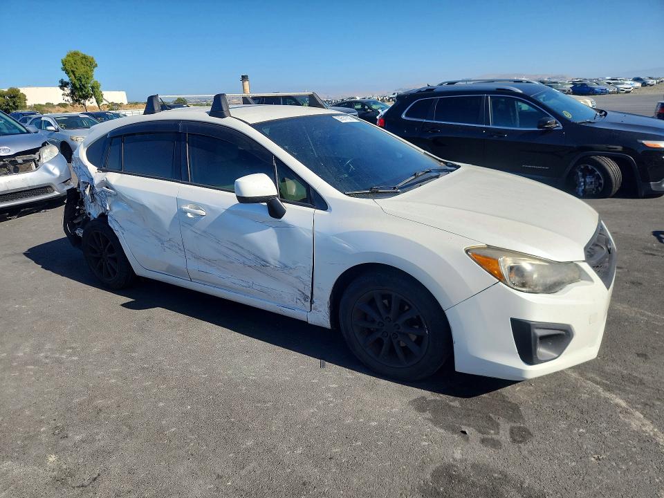 2014 Subaru Impreza VIN JF1GPAC68E8274688 COPART salvage auction — REAR END, Ca - Salvage Certificate, sold $575 on 2026-07-15 (photo 4)