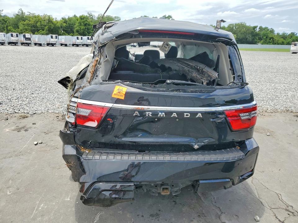 2022 Nissan Armada VIN JN8AY2BC1N9161707 COPART salvage auction — ROLLOVER, Fl - Certificate Of Destruction, sold $3,500 on 2026-07-27 (photo 6)