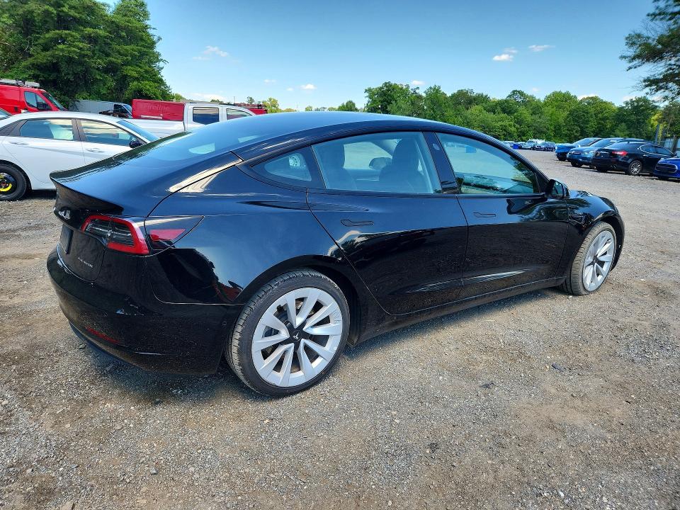 2022 Tesla Model 3 VIN 5YJ3E1EB9NF289354 COPART salvage auction — UNDERCARRIAGE, NY - CERTIFICATE OF TITLE, sold $13,000 on 2026-07-08 (photo 3)