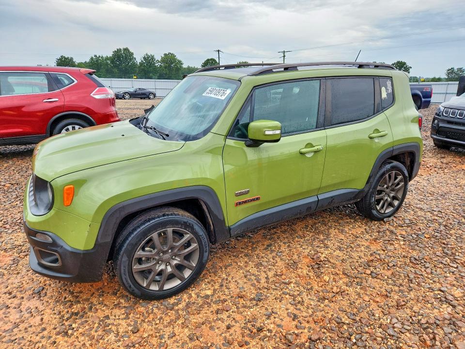 2016 Jeep VIN ZACCJBBT6GPC66009 COPART salvage auction — MINOR DENT/SCRATCHES, Mo - Certificate Of Title, sold $1,800 on 2026-07-13 (photo 1)