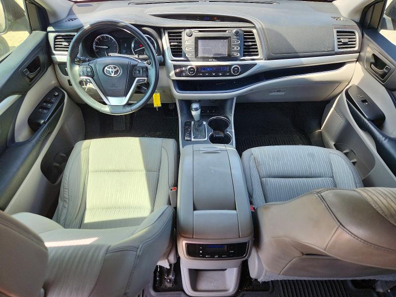 2015 Toyota Highlander VIN 5TDBKRFHXFS088291 COPART salvage auction — REAR END, Va - Certificate Of Title, sold $6,500 on 2026-07-14 (photo 8)