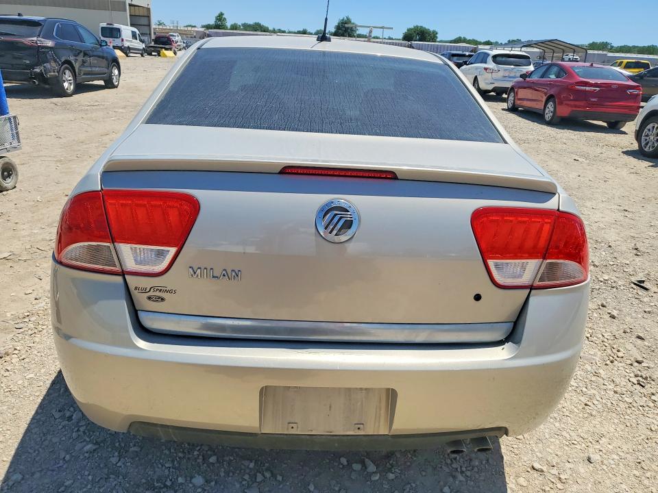 2010 Mercury Milan VIN 3MEHM0HA2AR642675 COPART salvage auction — FRONT END, Mo - Salvage Certificate Of Title, sold $425 on 2026-07-28 (photo 6)