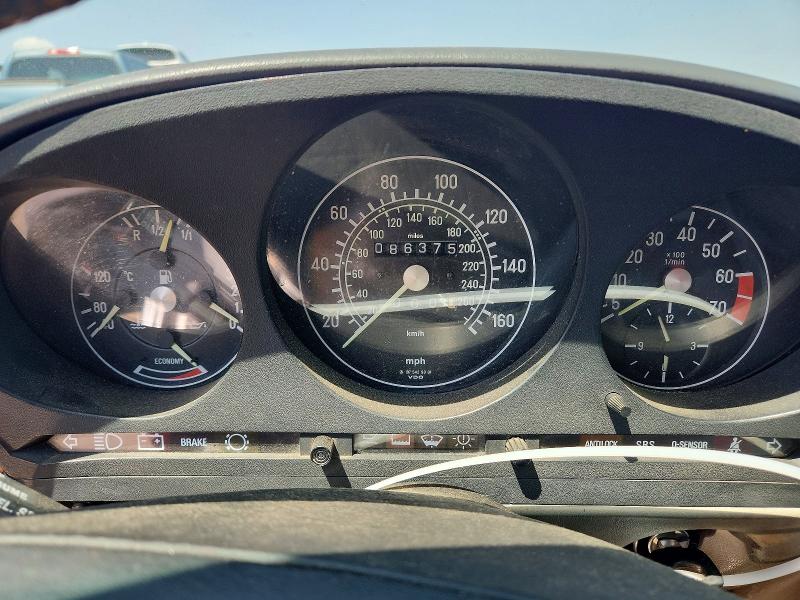 1987 Mercedes-benz 560 VIN WDBBA48D5HA056217 COPART salvage auction — FRONT END, Pa - Certificate Of Salvage, sold $2,200 on 2026-07-07 (photo 9)
