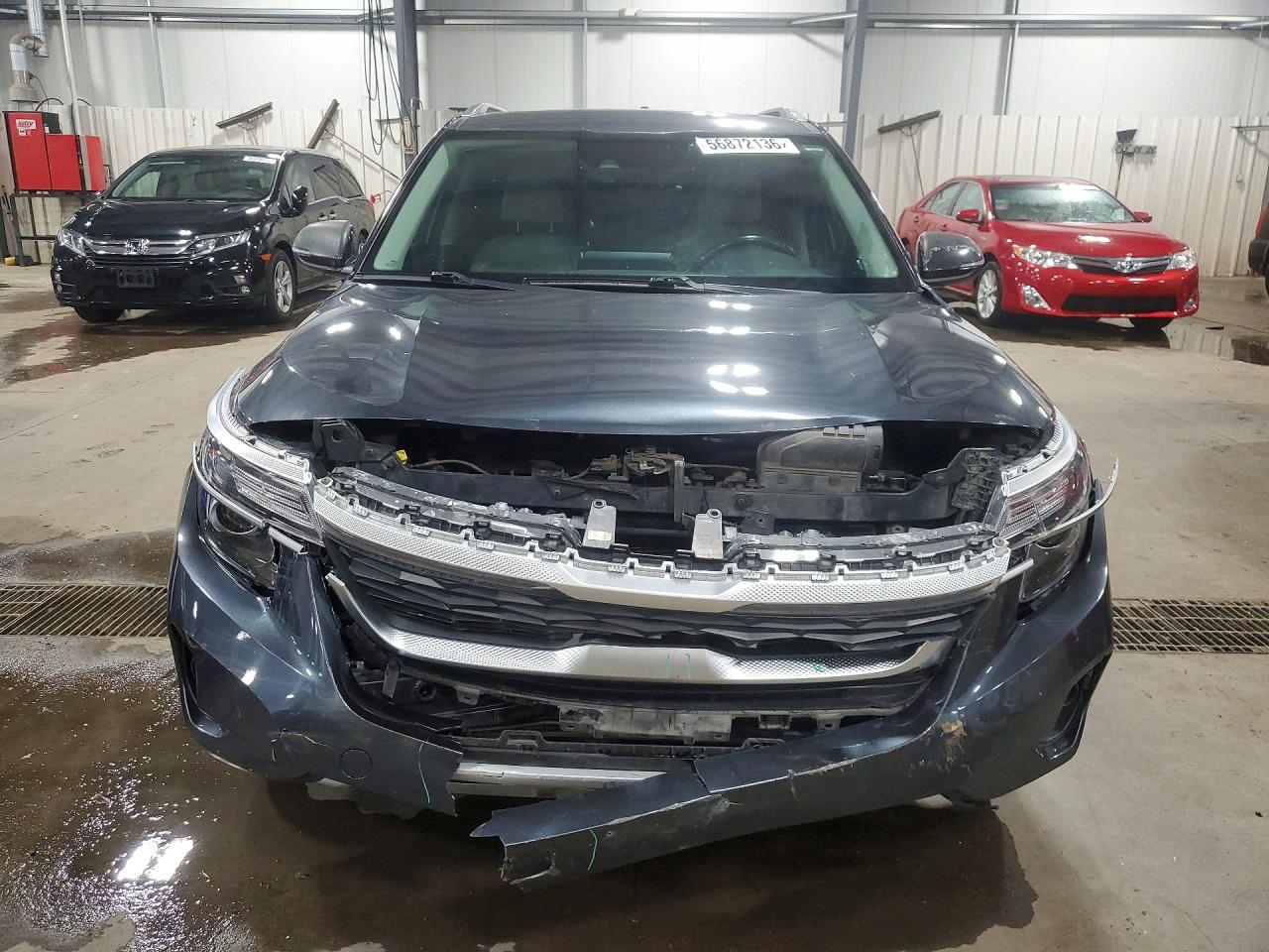 2021 Kia Seltos VIN KNDERCAA1M7121833 COPART salvage auction — Front End, MO - SALVAGE CERTIFICATE OF TITLE, sold $7,900 on 2021-01-08 (photo 5)