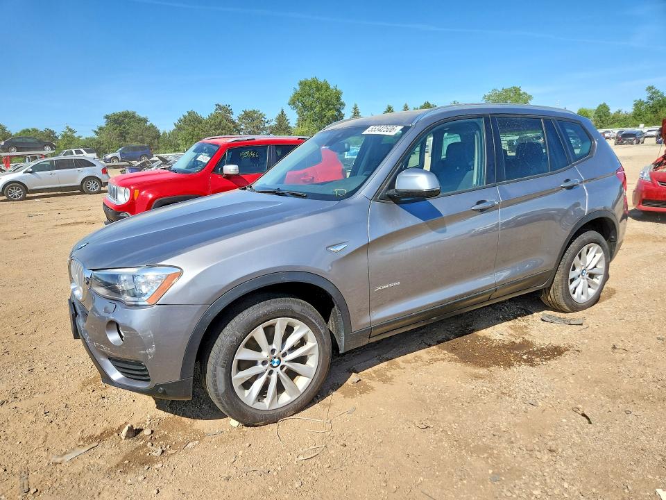 2017 BMW X3 VIN 5UXWX9C36H0W75393 COPART salvage auction — REAR END, Il - Salvage Certificate, sold $2,800 on 2026-07-28 (photo 1)