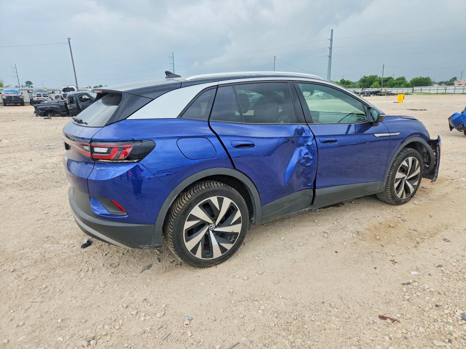 2022 Volkswagen Id.4 VIN WVGUNPE21NP070042 COPART salvage auction — WATER/FLOOD, Tx - Salvage Title-Flood Damage, sold $8,700 on 2026-08-05 (photo 3)