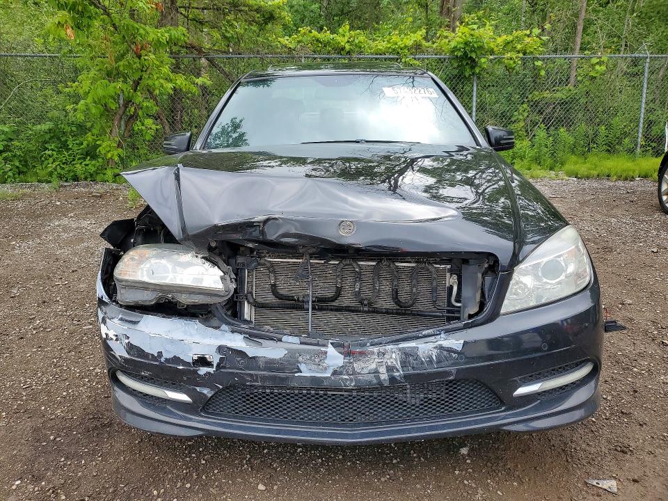 2011 Mercedes-benz C class VIN WDDGF5CB8BA512292 COPART salvage auction — FRONT END, ON - PERMIT SALVAGE, sold $700 on 2026-08-18 (photo 5)