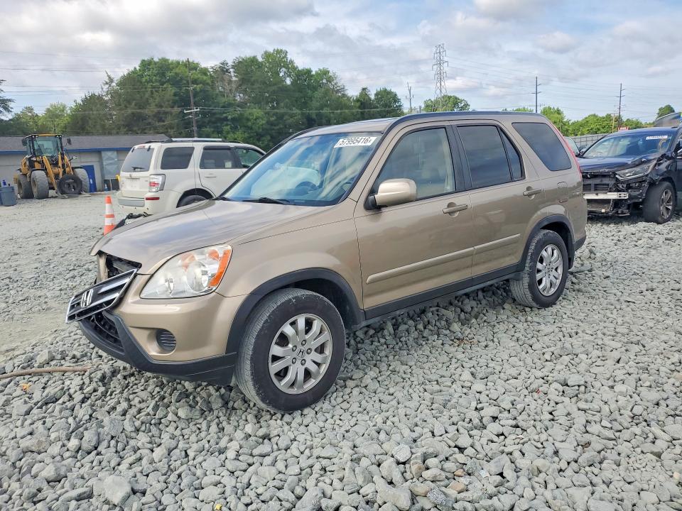 2005 Honda Cr-v VIN JHLRD78935C007377 COPART salvage auction — FRONT END, NC - SALVAGE CERTIFICATE OF TITLE, sold $1,050 on 2026-07-29 (photo 1)