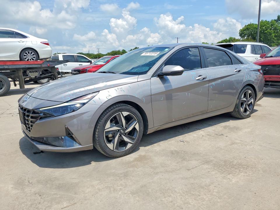 2022 Hyundai Elantra VIN KMHLN4AJ5NU031043 COPART salvage auction — HAIL, Tx - Certificate Of Title, sold $10,900 on 2026-07-13 (photo 1)