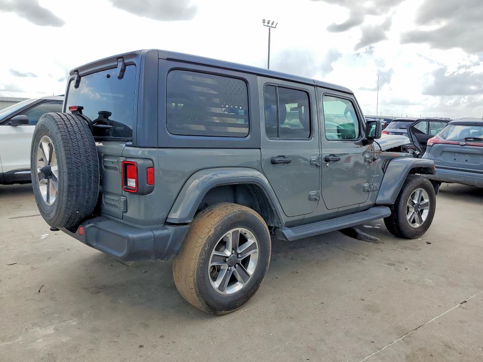 2021 Jeep Wrangler unlimited VIN 1C4HJXEN8MW645530 COPART salvage auction — FRONT END, Tx - Salvage Vehicle Title, sold $8,900 on 2026-07-20 (photo 3)