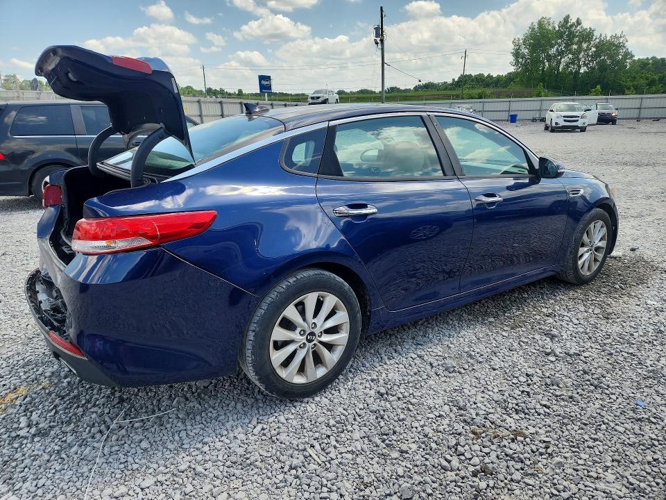 2016 Kia Optima VIN 5XXGU4L39GG012415 COPART salvage auction — REAR END, Al - Cert Of Title-Salvage Title, sold $2,150 on 2026-07-07 (photo 3)
