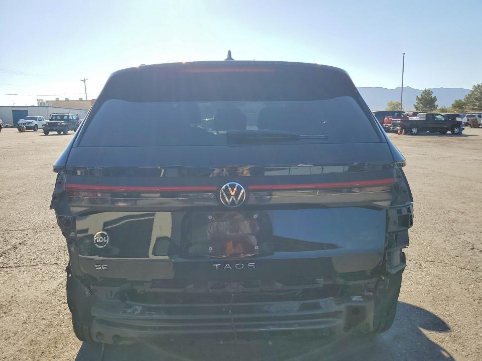 2025 Volkswagen Taos VIN 3VVSC7B29SM053398 COPART salvage auction — REAR END, Tx - Salvage Vehicle Title, sold $8,100 on 2026-08-14 (photo 6)