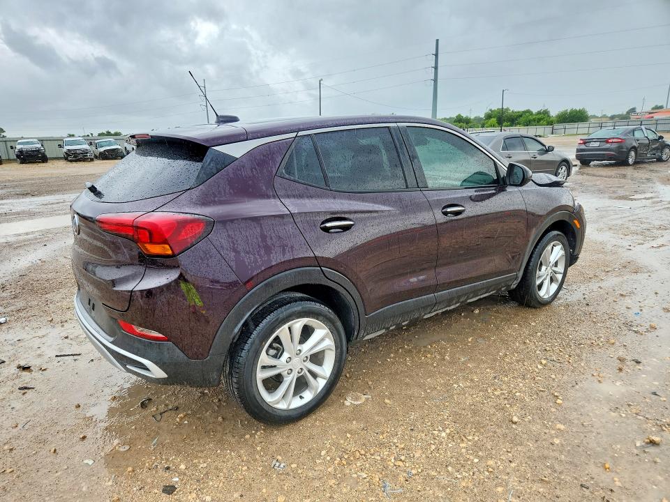 2021 Buick Encore VIN KL4MMBS24MB053904 COPART salvage auction — FRONT END, Tx - Salvage Vehicle Title, sold $3,950 on 2026-07-08 (photo 3)