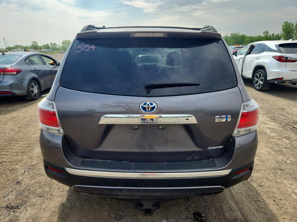 2011 Toyota Highlander VIN JTEDC3EH4B2000594 COPART salvage auction — FRONT END, Qc - Gravement Accidente, sold $2,000 on 2026-07-28 (photo 6)