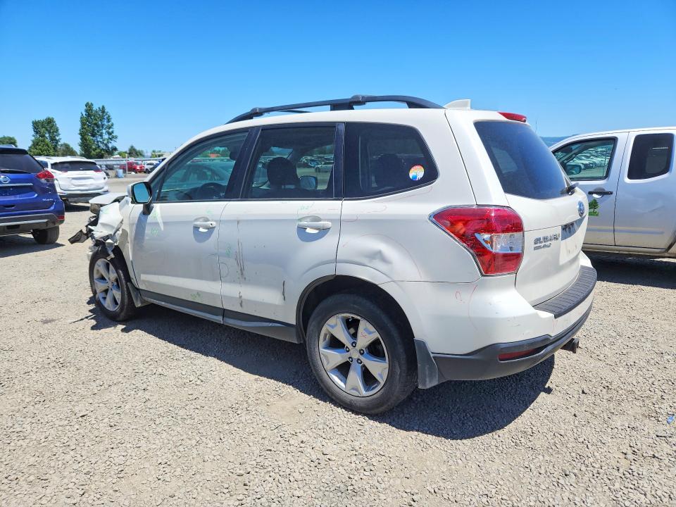 2016 Subaru Forester VIN JF2SJAFCXGH435277 COPART salvage auction — FRONT END, Or - Salvage Title Certificate, sold $2,150 on 2026-07-14 (photo 2)