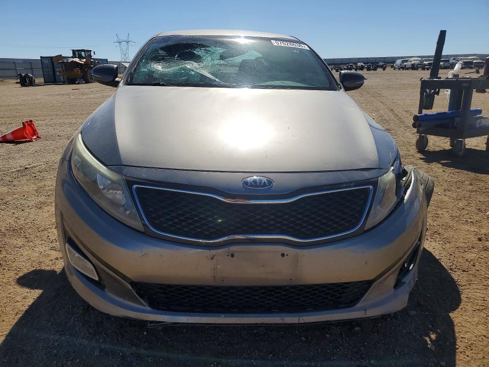 2015 Kia Optima VIN 5XXGM4A77FG425423 COPART salvage auction — FRONT END, Ca - Salvage Certificate, sold $950 on 2026-07-06 (photo 5)