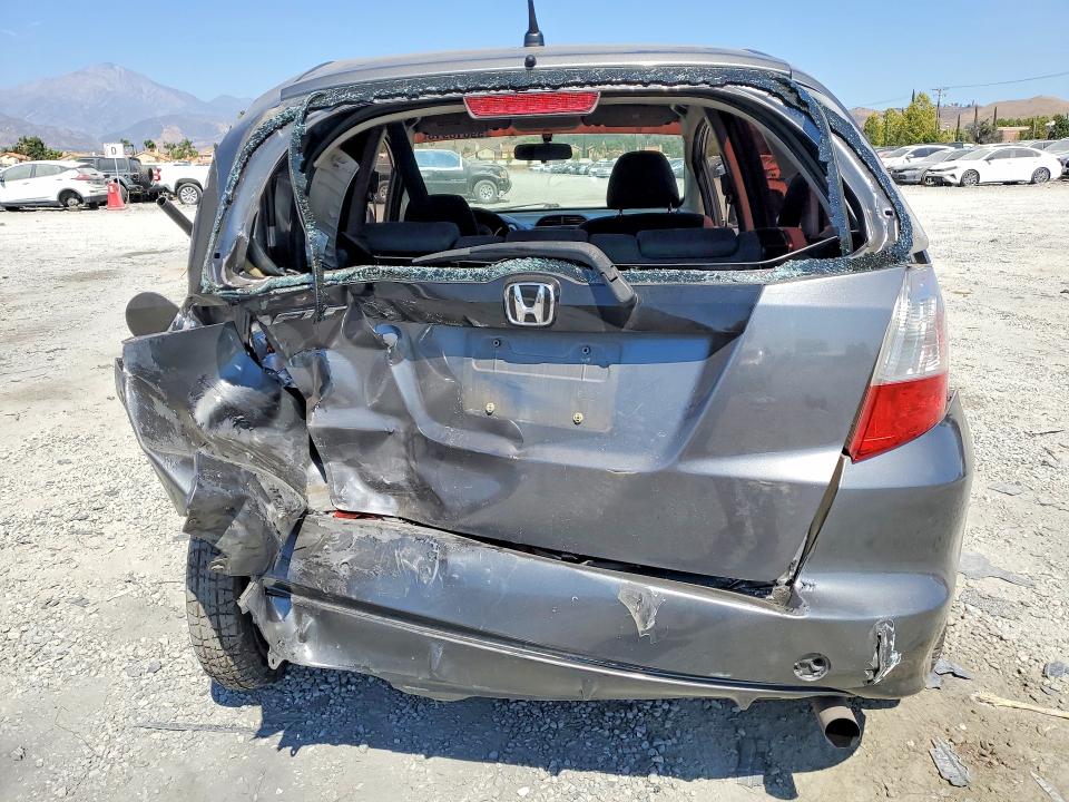 2012 Honda Fit VIN JHMGE8H39CC031293 COPART salvage auction — REAR END, Ca - Salvage Certificate, sold $325 on 2026-07-08 (photo 6)