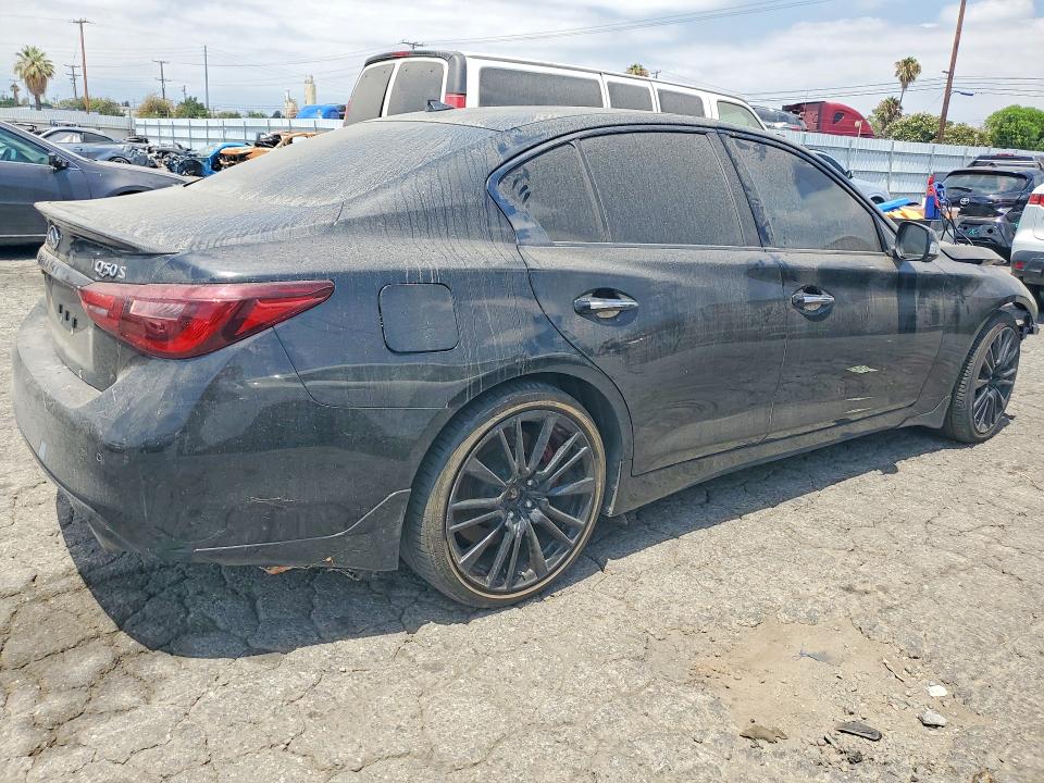 2021 Infiniti Q50 VIN JN1FV7DP0MM850191 COPART salvage auction — FRONT END, In - Dis/Dlr/Exp Only Clean Title (P), sold $8,200 on 2026-07-20 (photo 3)