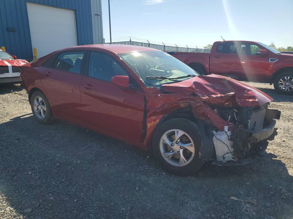 2021 Hyundai Elantra VIN KMHLM4AG9MU137422 COPART salvage auction — FRONT END, Ns - Cert Of Reg - Non-Repairable, sold $725 on 2026-07-09 (photo 4)