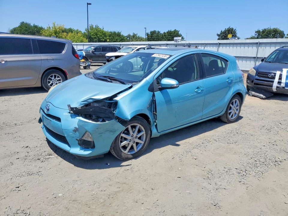 2012 Toyota Prius VIN JTDKDTB3XC1027467 COPART salvage auction — FRONT END, CA - SALVAGE CERTIFICATE, sold $1,750 on 2026-07-25 (photo 1)