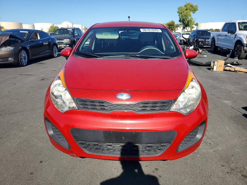 2013 Kia Rio VIN KNADM5A39D6226713 COPART salvage auction — SIDE, Ca - Salvage Certificate, sold $1,150 on 2026-07-08 (photo 5)