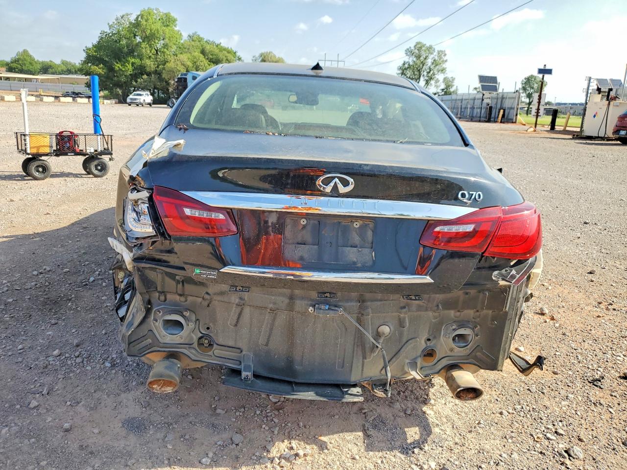 2017 Infiniti Q70 VIN JN1BY1AP6HM741327 COPART salvage auction — Side, OK - CERTIFICATE OF TITLE, sold $900 on 2026-07-09 (photo 6)