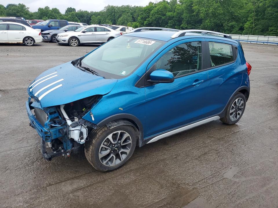 2021 Chevrolet VIN KL8CH6SA7MC729351 COPART salvage auction — FRONT END, Pa - Certificate Of Salvage, sold $1,550 on 2026-07-16 (photo 1)