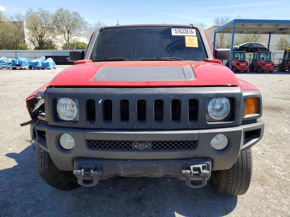 2009 Hummer H3 VIN 5GTEN13E398103408 COPART salvage auction — FRONT END, NV - SALVAGE TITLE, sold $1,100 on 2026-07-28 (photo 5)