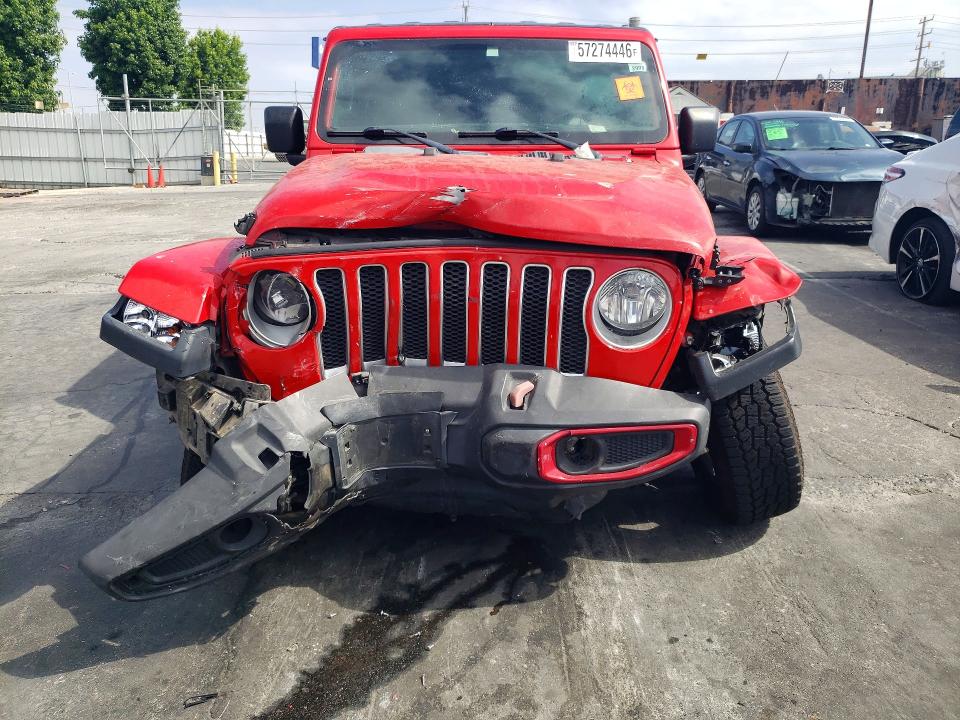 2020 Jeep Wrangler / VIN 1C4HJXEN3LW165068 COPART salvage auction — FRONT END, Ca - Salvage Certificate, sold $7,400 on 2026-08-21 (photo 5)