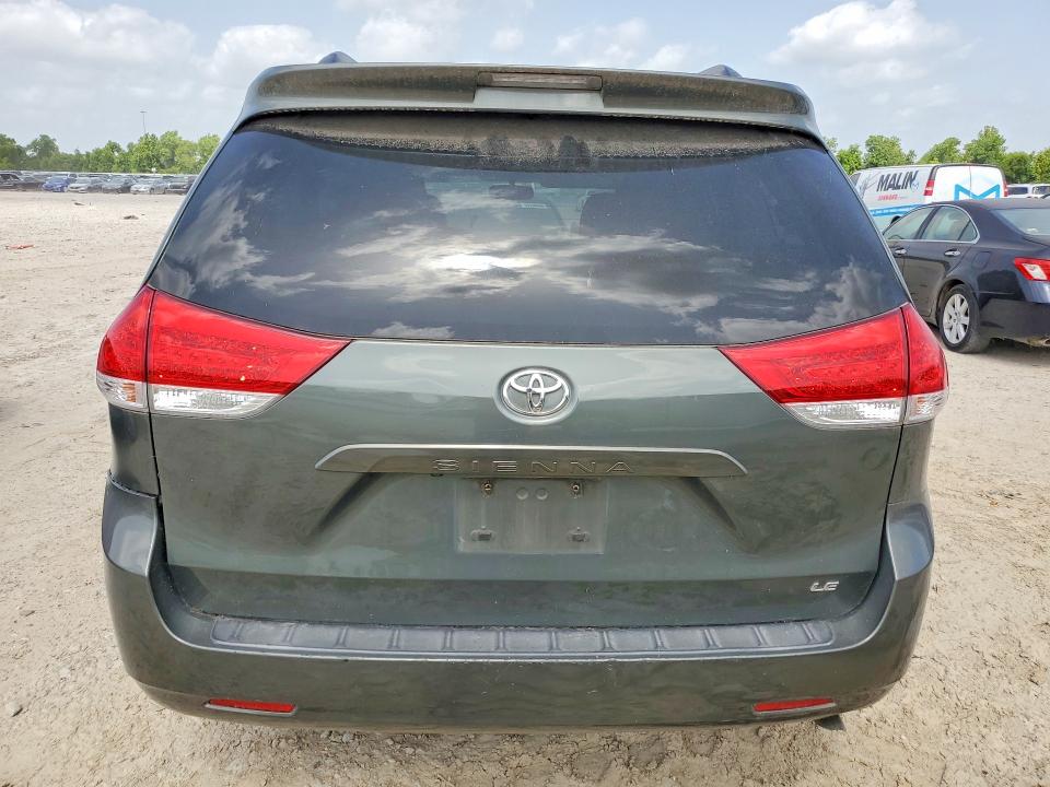 2013 Toyota Sienna VIN 5TDKK3DCXDS386504 COPART salvage auction — FRONT END, TX - SALVAGE VEHICLE TITLE (P), sold $1,650 on 2026-07-17 (photo 6)