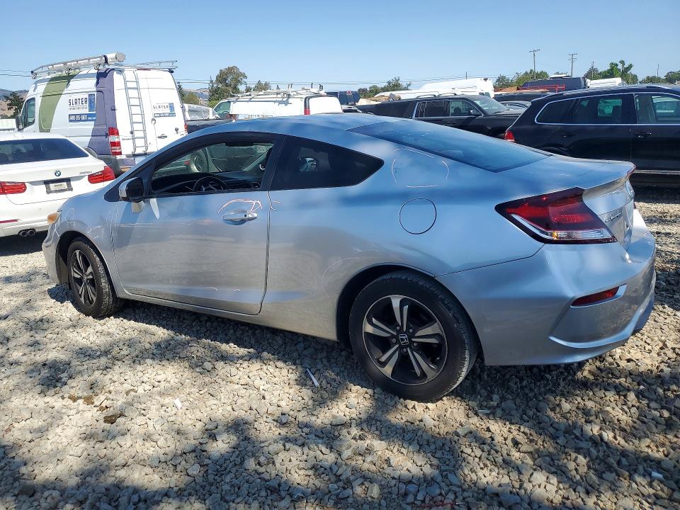 2015 Honda Civic VIN 2HGFG3B80FH520991 COPART salvage auction — FRONT END, Ca - Salvage Certificate, sold $1,800 on 2026-07-02 (photo 2)