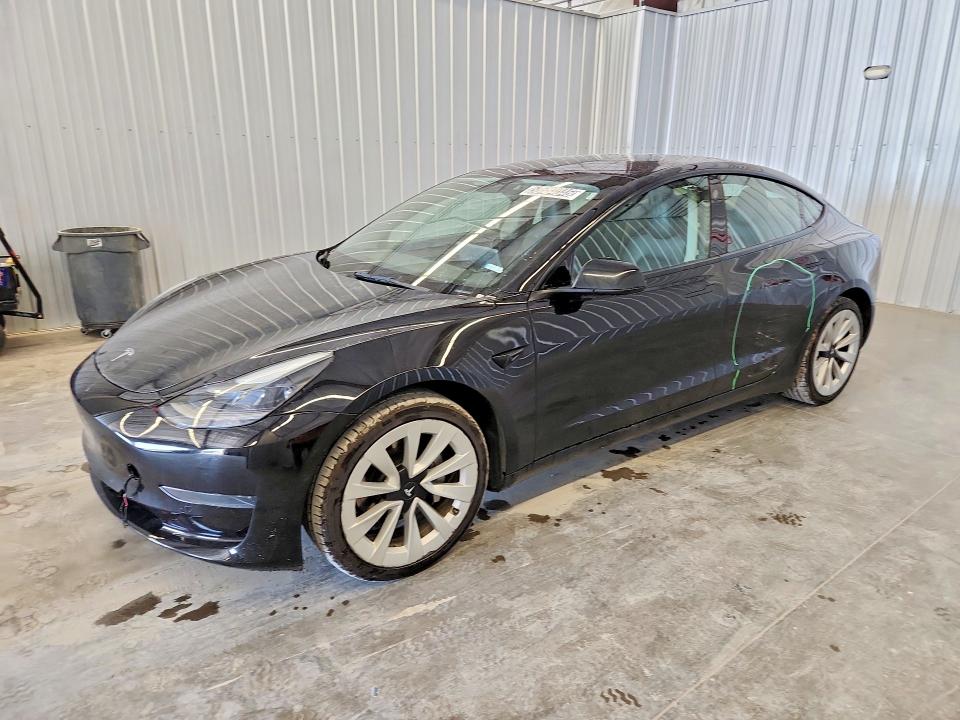 2022 Tesla Model 3 VIN 5YJ3E1EA8NF288400 COPART salvage auction — SIDE, Nc - Dlr Only-Clean/Over 25% Damage, sold $6,200 on 2026-07-06 (photo 1)