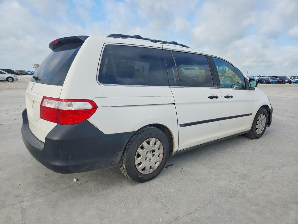 2007 Honda Odyssey VIN 5FNRL38297B004680 COPART salvage auction — FRONT END, Tx - Salvage Vehicle Title, sold $375 on 2026-07-02 (photo 3)