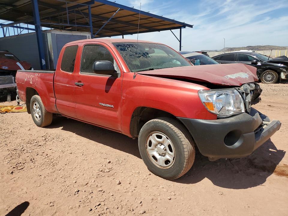 2010 Toyota Tacoma VIN 5TETX4CN3AZ705934 COPART salvage auction — FRONT END, Az - Cert Of Title - Salvage, sold $3,350 on 2026-07-09 (photo 4)
