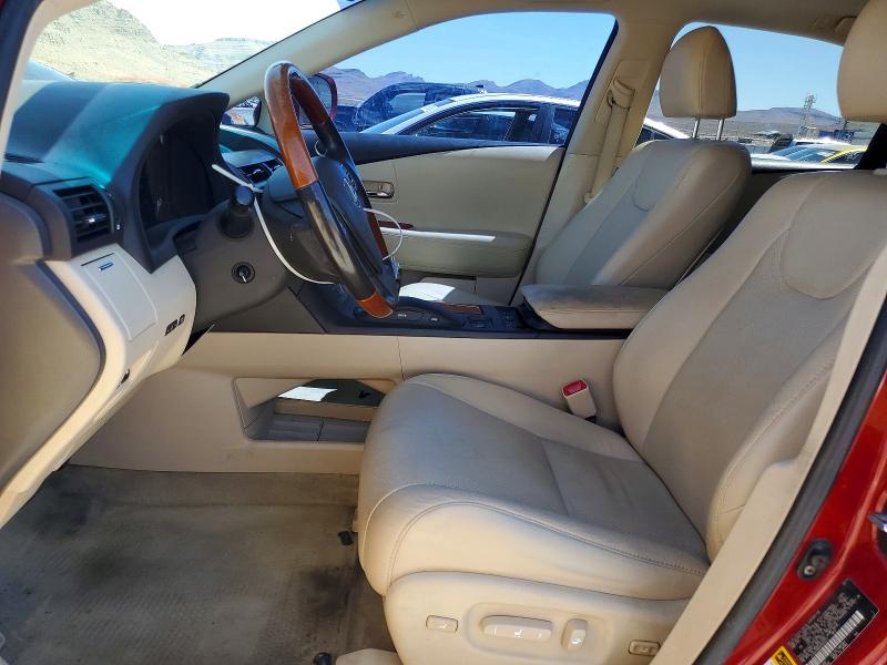 2010 Lexus Rx 350 VIN JTJZK1BA6A2002013 COPART salvage auction — REAR END, Nv - Salvage Title, sold $4,300 on 2026-07-06 (photo 7)