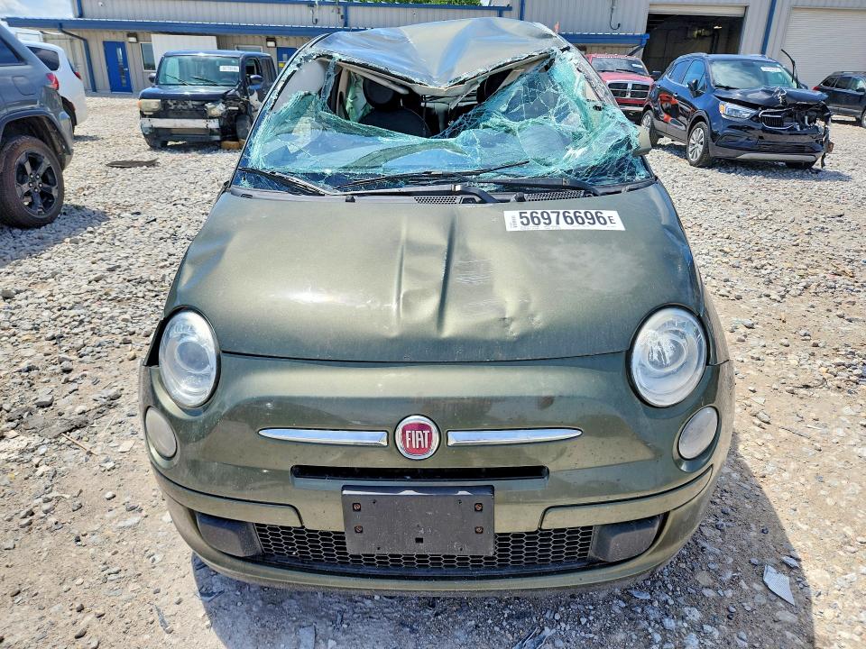 2012 Fiat 500 VIN 3C3CFFAR0CT254511 COPART salvage auction — ROLLOVER, Mi - Certificate Of Title, sold $450 on 2026-08-13 (photo 5)