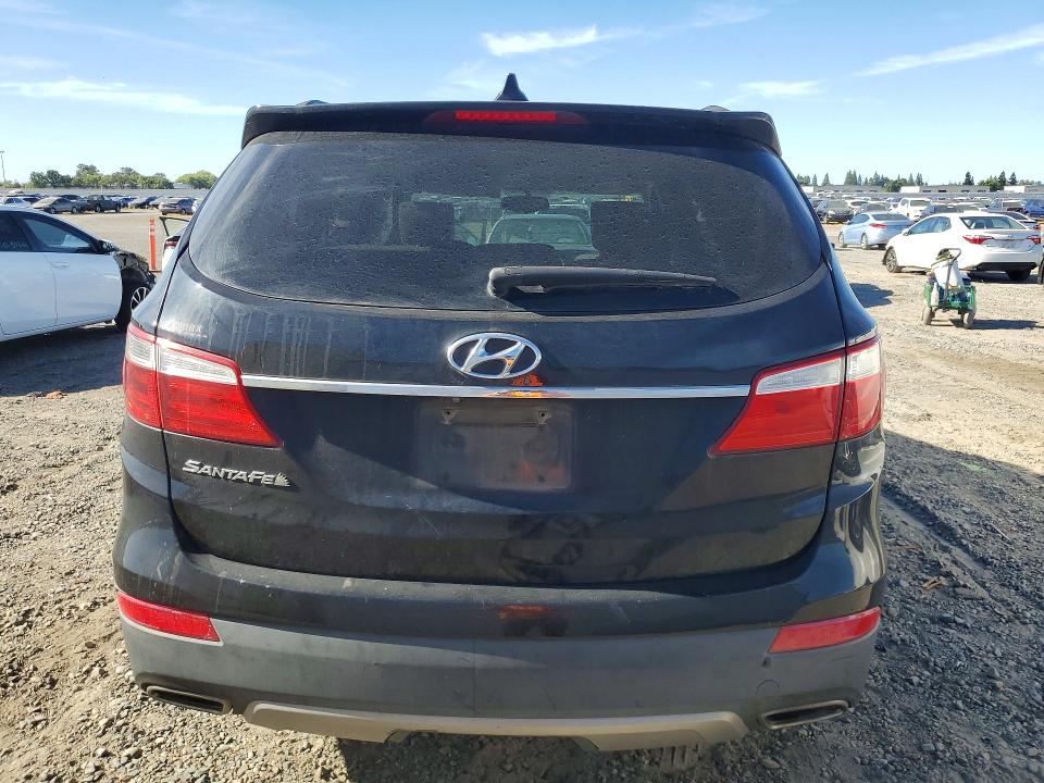 2016 Hyundai Santa fe VIN KM8SM4HF5GU143683 COPART salvage auction — REAR END, Ca - Dis/Dlr/Exp Only Clean Title (P), sold $1,500 on 2026-07-09 (photo 6)