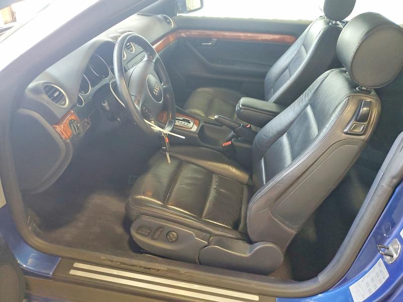2005 Audi A4 quattro VIN WAUDT48H25K006157 COPART salvage auction — FRONT END, Pa - Certificate Of Salvage, sold $400 on 2026-07-02 (photo 7)