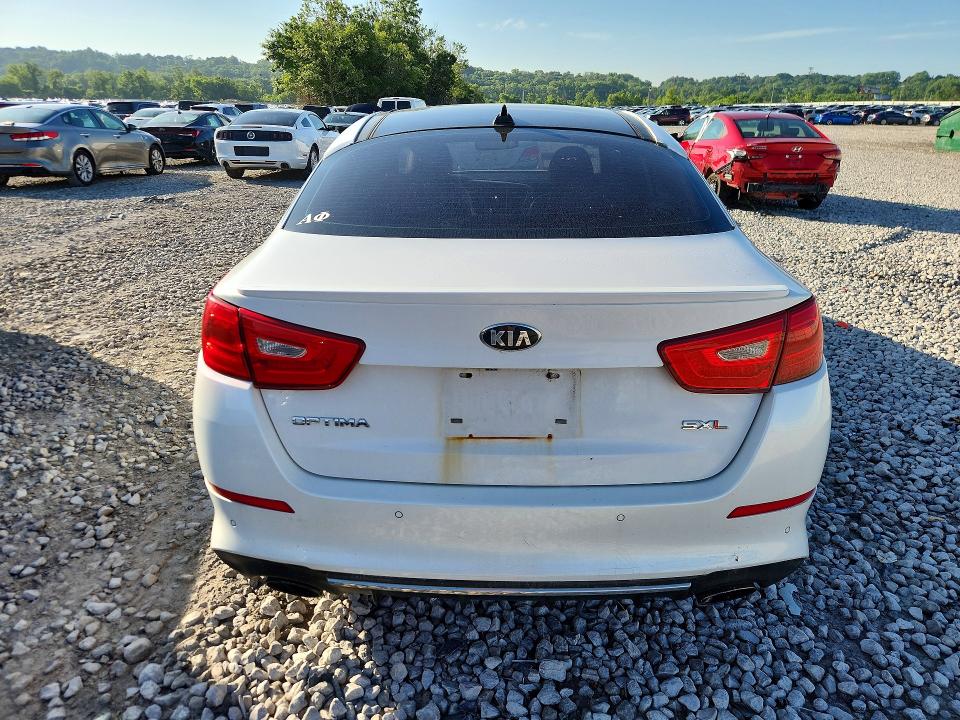 2014 Kia Optima VIN 5XXGR4A67EG276549 COPART salvage auction — FRONT END, Il - Salvage Certificate, sold $450 on 2026-07-20 (photo 6)