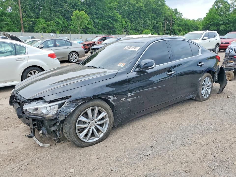 2017 Infiniti Q50 VIN JN1EV7AR8HM834277 COPART salvage auction — FRONT END, Pa - Certificate Of Salvage, sold $3,500 on 2026-07-06 (photo 1)