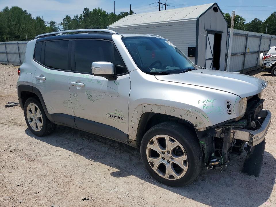 2017 Jeep Renegade VIN ZACCJBDB0HPE43515 COPART salvage auction — FRONT END, Va - Certificate Of Title, sold $1,850 on 2026-08-03 (photo 4)