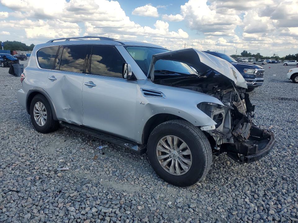 2018 Nissan Armada VIN JN8AY2ND4J9058666 COPART salvage auction — FRONT END, Fl - Cert Of Title Slvg Rebuildable, sold $1,500 on 2026-07-17 (photo 4)